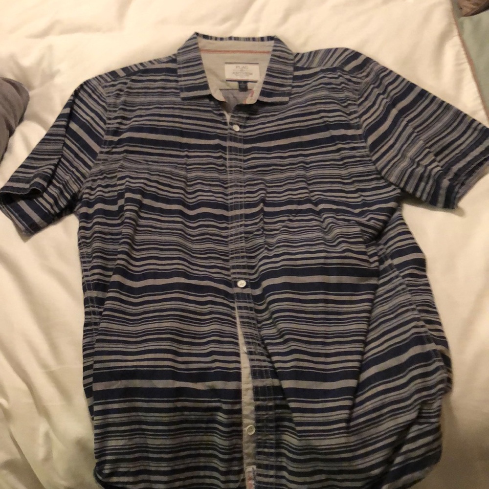 Flag and anthem shirt button up